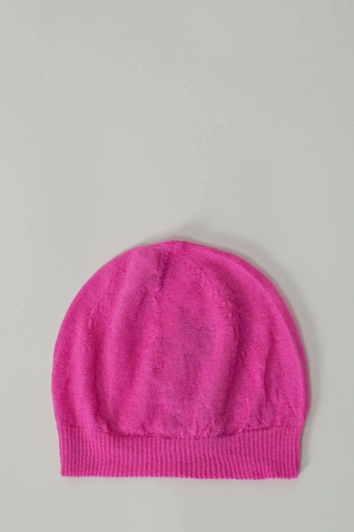 Rick Owens Hat Hats In Rose-pink Wool