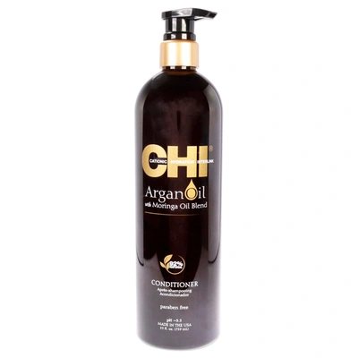 Chi Argan Oil With Moringa Oil Blend Conditioner By  For Unisex - 25 oz Conditioner In Black