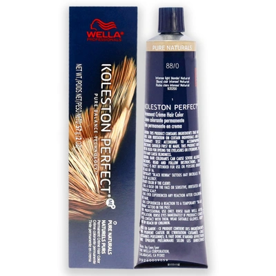 Wella Koleston Perfect Permanent Creme Hair Color - 88 0 Intense Light Blonde-natural By  For Unisex  In Blue