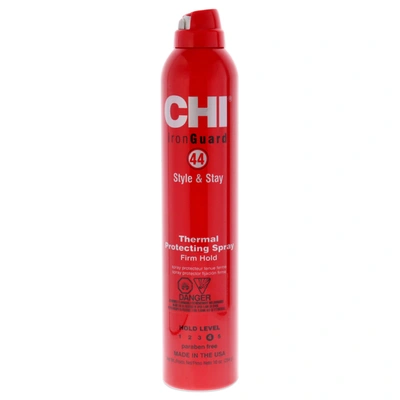 Chi 44 Iron Guard Style Stay Firm Hold Protecting Spray By  For Unisex - 10 oz Hair Spray In Red