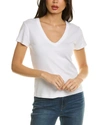 Michael Stars Nikki V-neck T-shirt In White