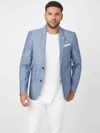 Guess Factory Sanders Chambray Blazer In Blue