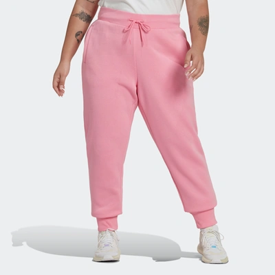 Adidas Originals Women's Adidas Adicolor Essentials Fleece Slim Joggers (plus Size) In Pink