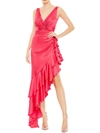 MAC DUGGAL WOMENS SATIN MAXI COCKTAIL AND PARTY DRESS