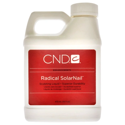 Cnd Radical Solarnail Sculpting Liquid By  For Unisex - 16 oz Nail Care In Red