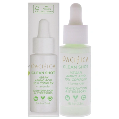 Pacifica Clean Shot Vegan Amino Acid 10 Percent Complex By  For Unisex - 0.80 oz Serum In Silver