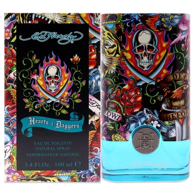 Christian Audigier Ed Hardy Hearts And Daggers By  For Men - 3.4 oz Edt Spray In White
