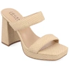 Journee Collection Collection Women's Jaell Sandals In Bone