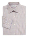 Charvet Regular-Fit Plaid Cotton Dress Shirt