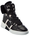 ROGER VIVIER VIV SKATE MOUNTY LEATHER SNEAKER