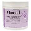 OUIDAD CURL IMMERSION TRIPLE TREAT DEEP CONDITIONER BY OUIDAD FOR UNISEX - 12 OZ CONDITIONER