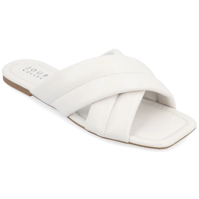 Journee Collection Collection Women's Tru Comfort Foam Divyah Sandals In White