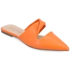 Journee Collection Enniss Flat Mule In Orange