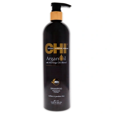 Chi Argan Oil Plus Moringa Oil Shampoo By  For Unisex - 25 oz Shampoo In Black