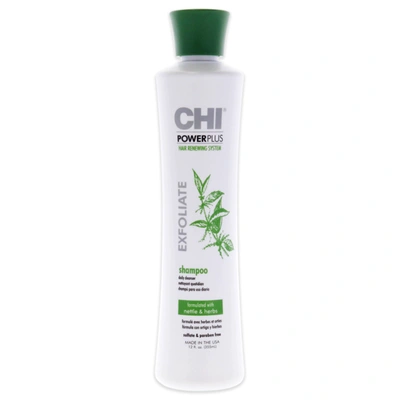 Chi Power Plus Exfoliate Shampoo By  For Unisex - 12 oz Shampoo In Green