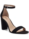 Inc Lexinil Womens Solid Leather Ankle Strap In Black