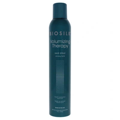 Biosilk Volumizing Therapy Hairspray - Strong Hold By  For Unisex - 10 oz Hairspray In Blue