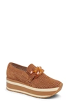 Dolce Vita Jhenee Platform Sneaker In Pecan Suede