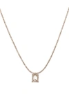 Ettika Adjustable Cubic Zirconia Pendant Necklace In Gold
