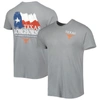 Image One Gray Texas Longhorns Hyperlocal Flying T-shirt In Gray