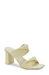 Dolce Vita Women's Pilton Soft-volume Block-heel Dress Sandals Women's Shoes In Lemon Cream