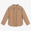 DONSJE BROWN QUILTED COTTON JACKET