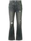 ADAPTATION RIPPED CROPPED BOOTCUT JEANS,A0D08CA0251511991177