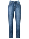 AMAPÔ high waist straight jeans,AMI904311740730