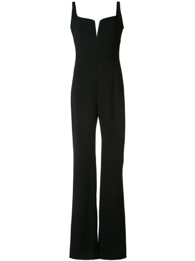 Galvan Signature Corset Jumpsuit In Black