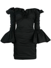 Philosophy Di Lorenzo Serafini Ruffle Short Dress In Black