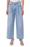 Agolde High Rise Pleat Baggy Dagna Jeans In Peril