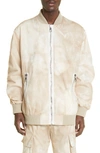 BALMAIN DESERT COTTON BOMBER JACKET