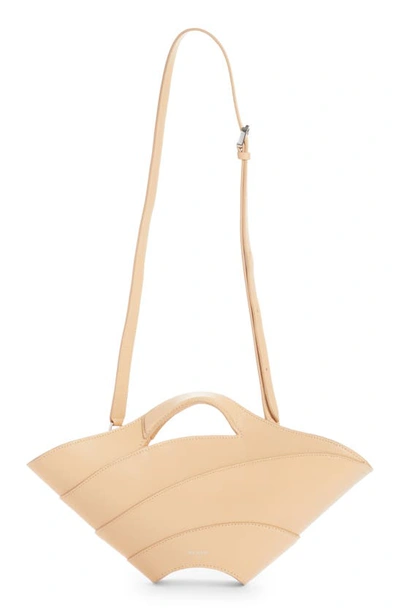 Alaïa Khaima Small Leather Tote Bag In Dune