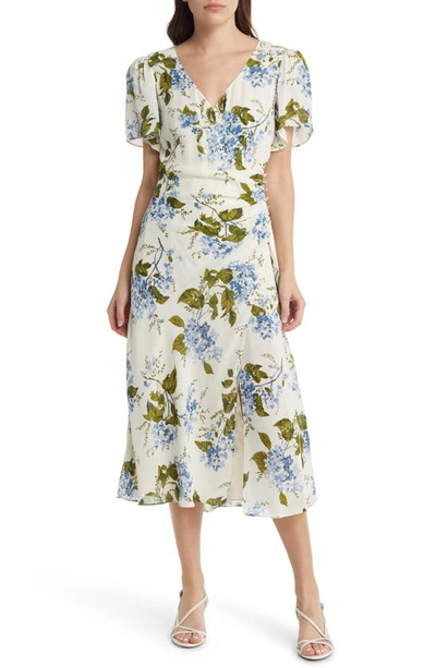sweet at heart white floral embroidered two piece midi dress Novoli Floral Embroidery Midi Dress White