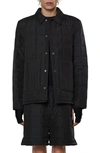 Rains Liner Shirt Jacket In Black