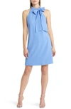 Vince Camuto Halter Tie Neck A-line Dress In Periwinkle