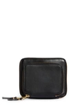 COMME DES GARÇONS OUTSIDE POCKET TWO-COMPARTMENT LEATHER WALLET