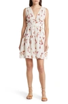 BANJANAN VICTORIA RUFFLE RUCHED LINEN DRESS