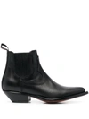 Sonora Hidalgo Ankle Leather Boot In Black
