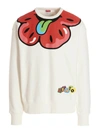 Kenzo Boke Flower Graphic-print Sweatshirt In White