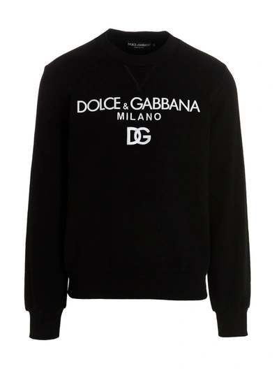 Dolce & Gabbana Dg Essential Sweatshirt In Black