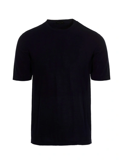 Roberto Collina T-shirt In Cotton In Blue