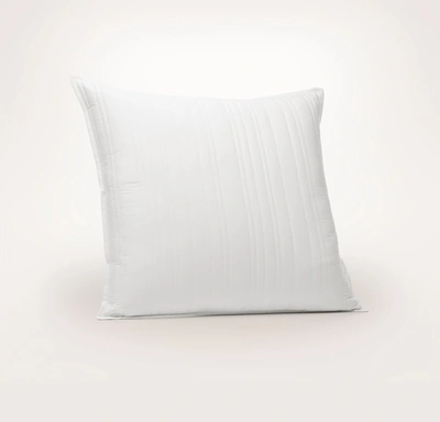 Boll & Branch Organic Signature Stripe Quilted Euro Sham In White