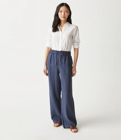 Michael Stars Jules Linen Pant In Admiral