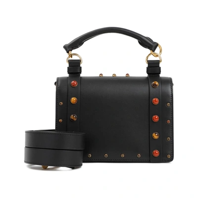 Chloé Small Ora Embellished Flap Bag In Black