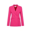 Gabriela Hearst Stephanie Tailored Wool Blazer In Pink &amp; Purple