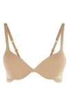 La Perla Souple Push-up Lace-trim Bra In Nude