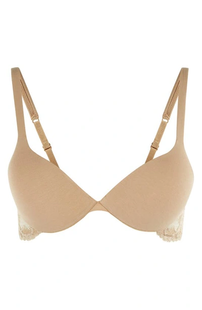 La Perla Souple Push-up Lace-trim Bra In Nude