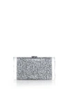 EDIE PARKER Lara Glittered Acrylic Clutch