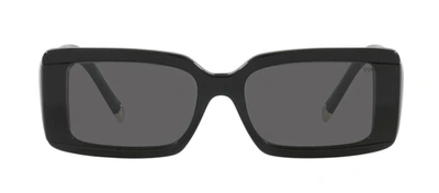 Tiffany & Co 0tf4197 8001s4 Rectangle Sunglasses In Grey